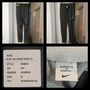 NEW Nike Salesman Sample Soccer Training Pants Women's Med Gray BV6934 Dri-fit